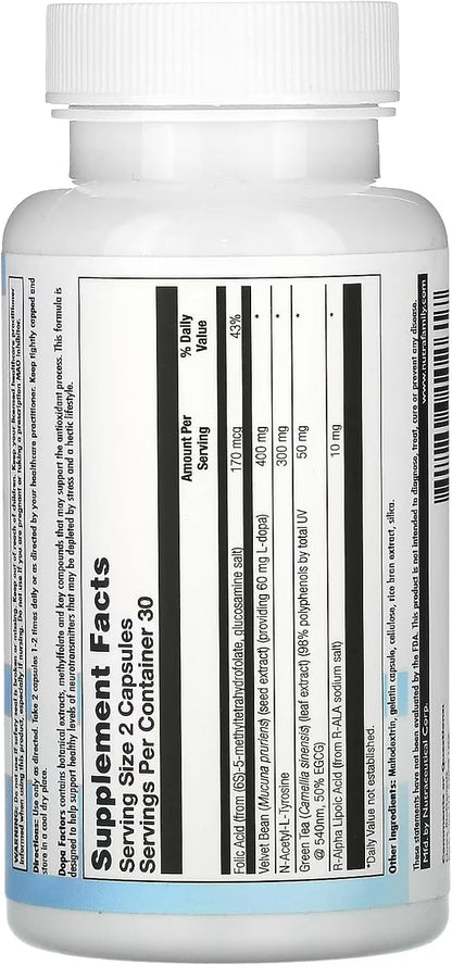 Biogenesis Dopa Factors Vegetable Capsules, 60 Capsules