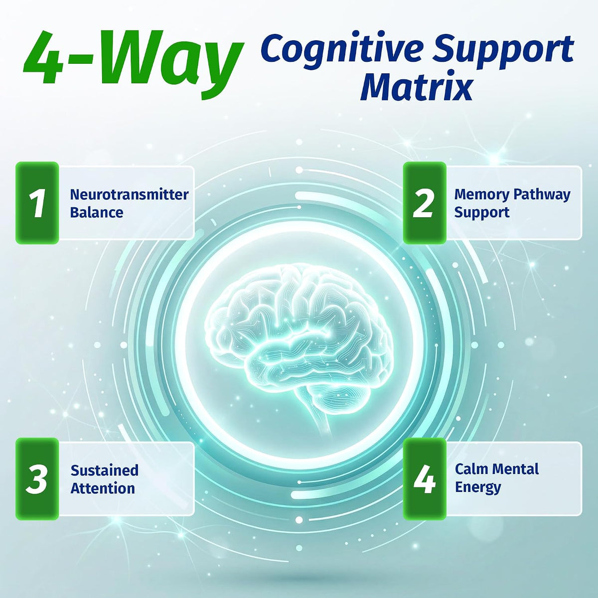 1 Body Brain Supplement - Nootropic with Alpha GPC, Ginkgo & Bacopa - 90 Vegan Capsules - görsel 4