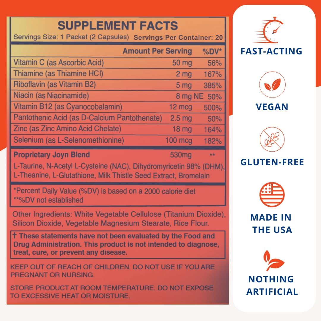 JOYN Supplement Value Pack: Alcohol Flush & Asian Glow Relief, Morning Recovery, Liver Support - 20ct - görsel 5