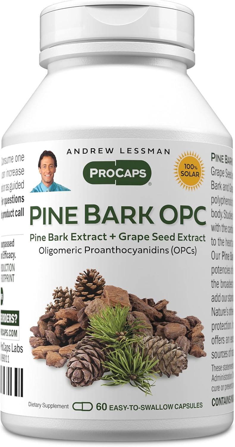 ANDREW LESSMAN Pine Bark OPC Antioxidant Extract – 60 Capsules - görsel 1