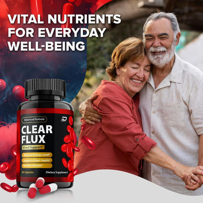 Clear Flux Capsules - ClearFlux Advanced Supplement, All-Natural Formula (3 Pack - 180 Capsules)