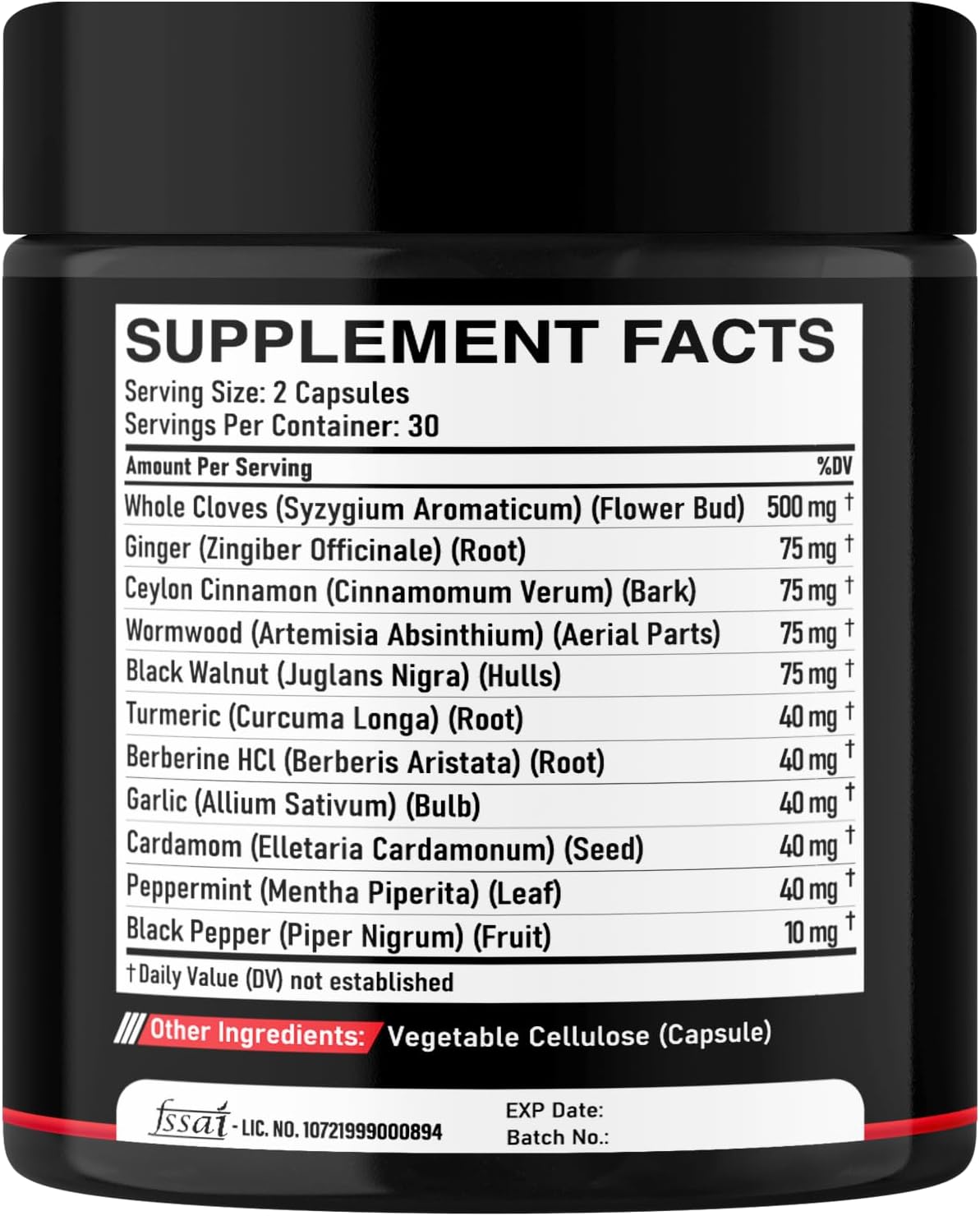 DEDICAD 11in1 Cloves Supplement with Ginger, Ceylon Cinnamon, and 8 Other Herbs - Digestive, Immune, and Mood Support - 60 Capsules (30-Day Supply) - görsel 8