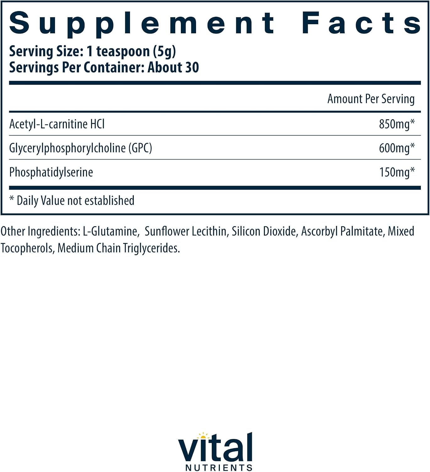 Vital Nutrients Vital Brain Powder - görsel 2