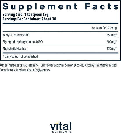 Vital Nutrients Vital Brain Powder