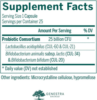 Genestra Brands HMF Intensive – Shelf-Stable Probiotic for Digestive Health and Abdominal Comfort