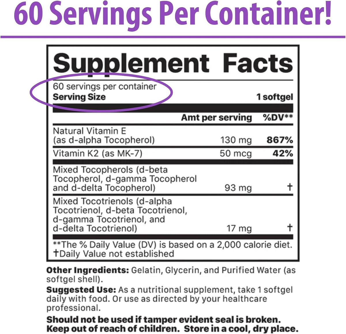 Jigsaw Health Vitamin K2 + E Complex | Bone Health Support | 60 Softgels | 60-Day Supply - görsel 2