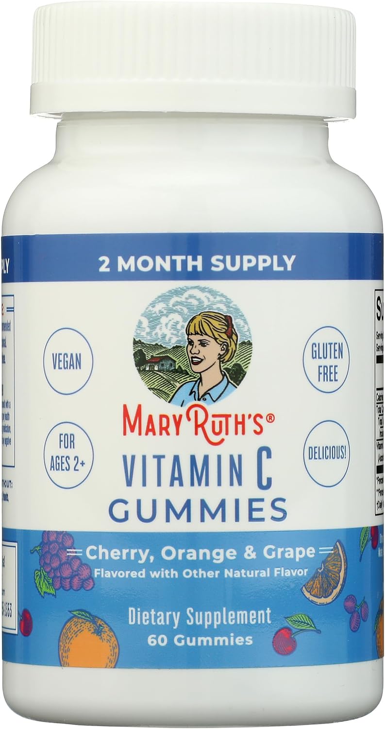 MaryRuth's Organics Vitamin C Gummies – Immune Support, Vegan, 60 Gummies - görsel 1