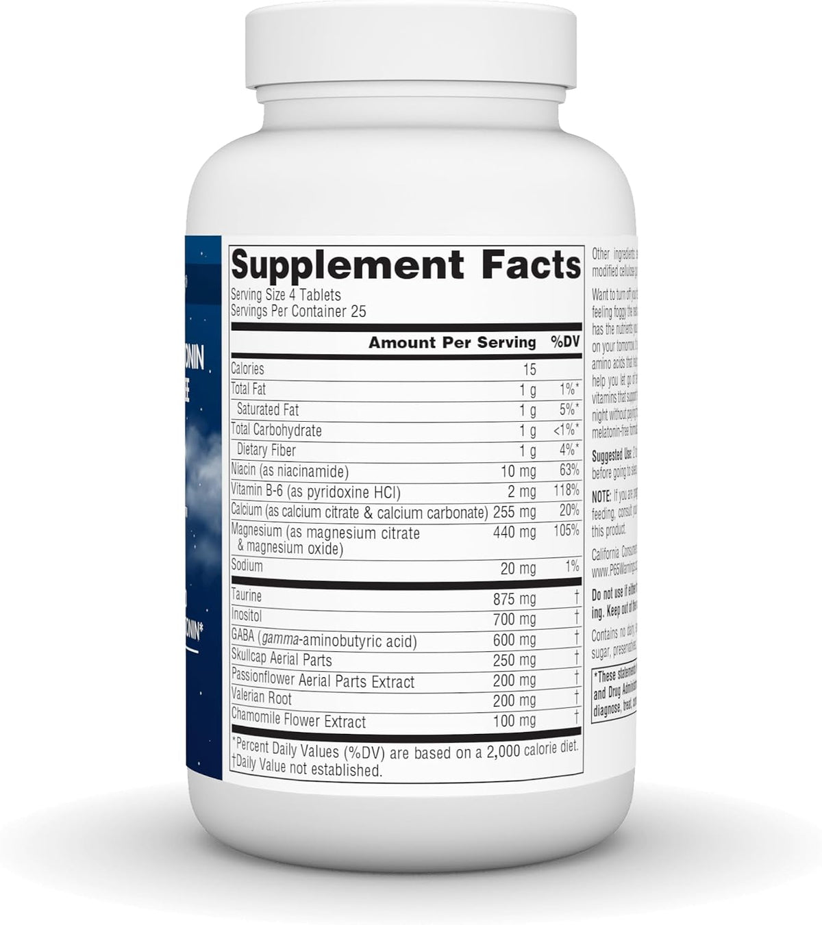 Source Naturals NutraSleep, Gentle Sleep Support Without Melatonin - 100 Tablets - görsel 3