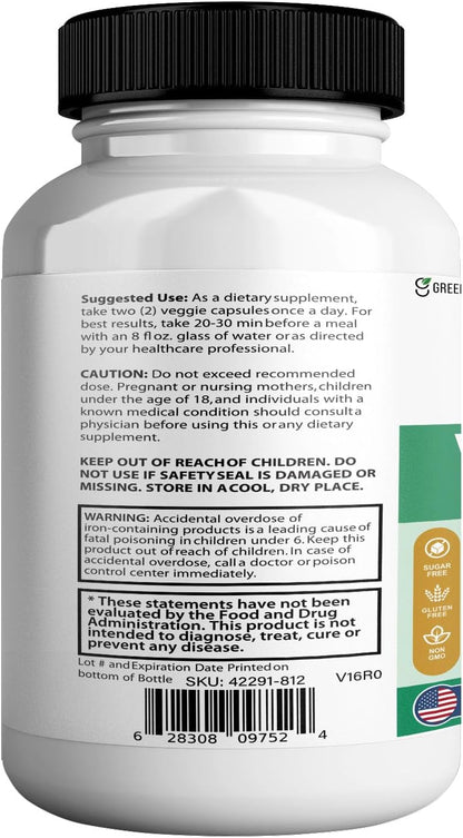 Vertigenics Max Brain Support Supplement, Extra Strength Neuro Formula, 60 Capsules, with Herbal Ingredients and Vitamins