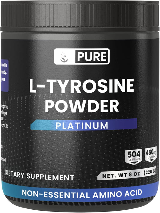 PURE ORIGINAL INGREDIENTS L-Tyrosine Powder, 227 g, Always Pure, No Additives or Fillers