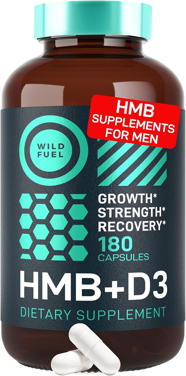 3,000mg HMB Supplement with Vitamin D3 – Muscle Growth, Strength and Rapid Workout Recovery – HMB Supplements for Men and Women – Calcium Beta-Hydroxy Beta-Methylbutyrate – 180 Capsules - görsel 9