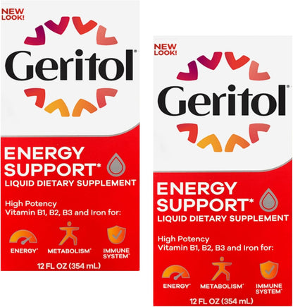 Geritol Liquid Supplement, B-Vitamins & Iron, 355 ml