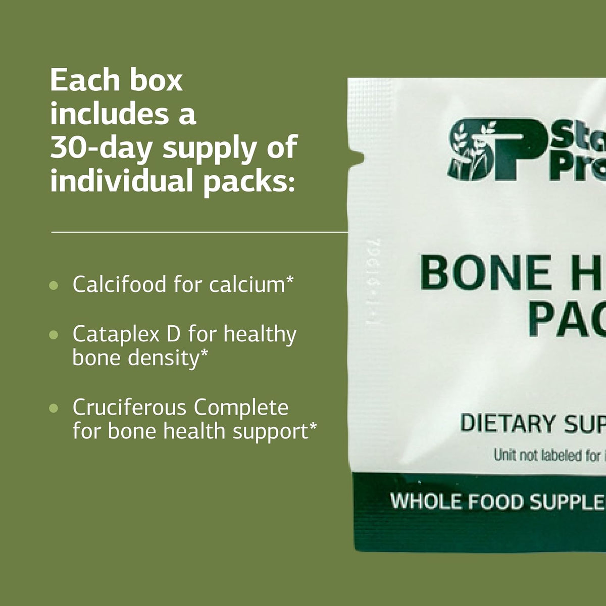 Standard Process Bone Health Pack - 60 Packs (60 Servings) - görsel 4