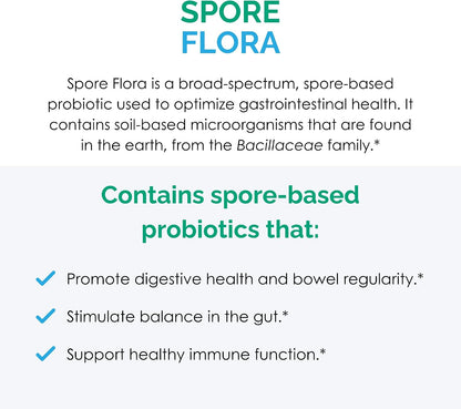 Rootcology Spore Flora – Broad-Spectrum Spore-Forming Probiotic, 60 Vegetarian Capsules
