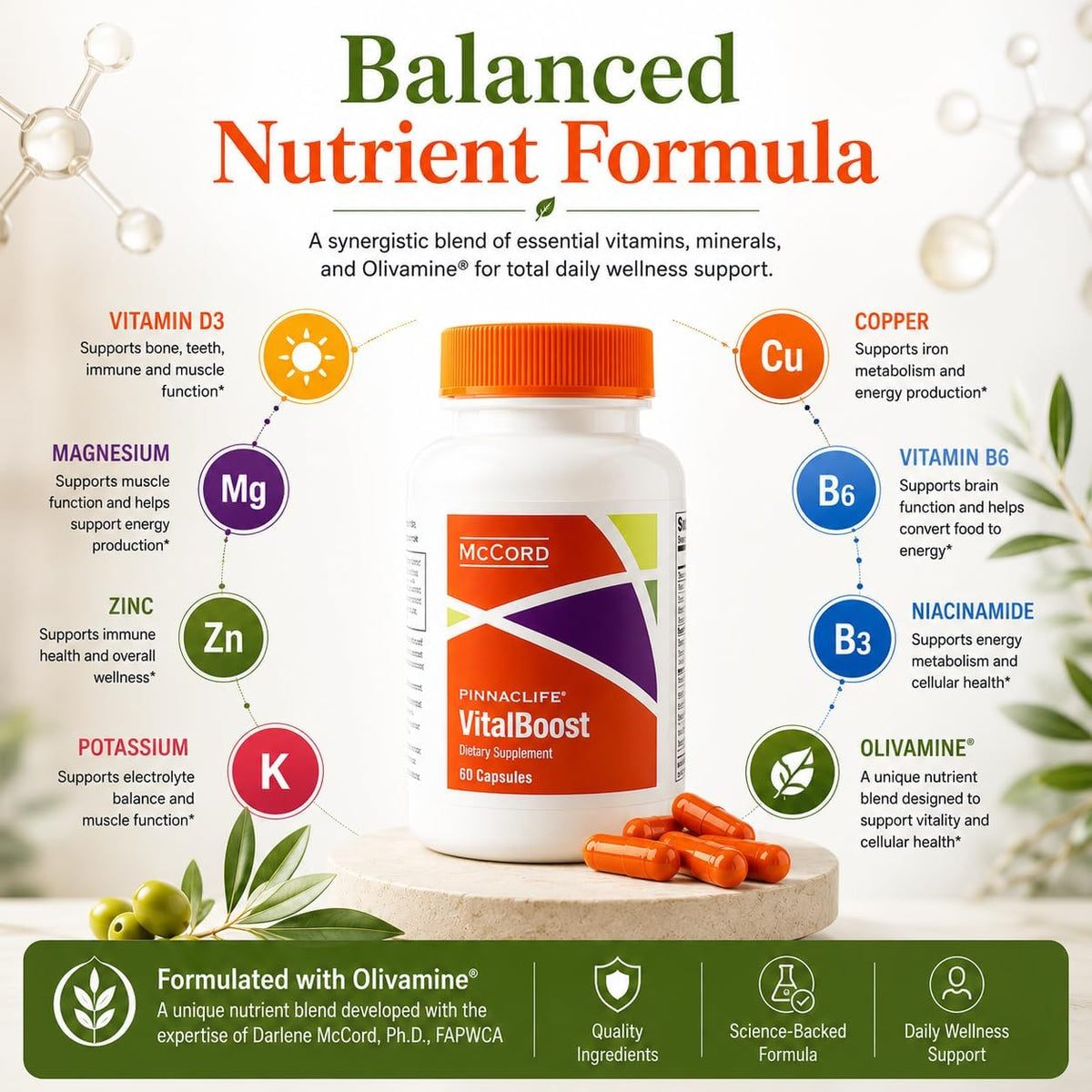 McCord VitalBoost Energy, Memory & Immunity Supplement - görsel 3