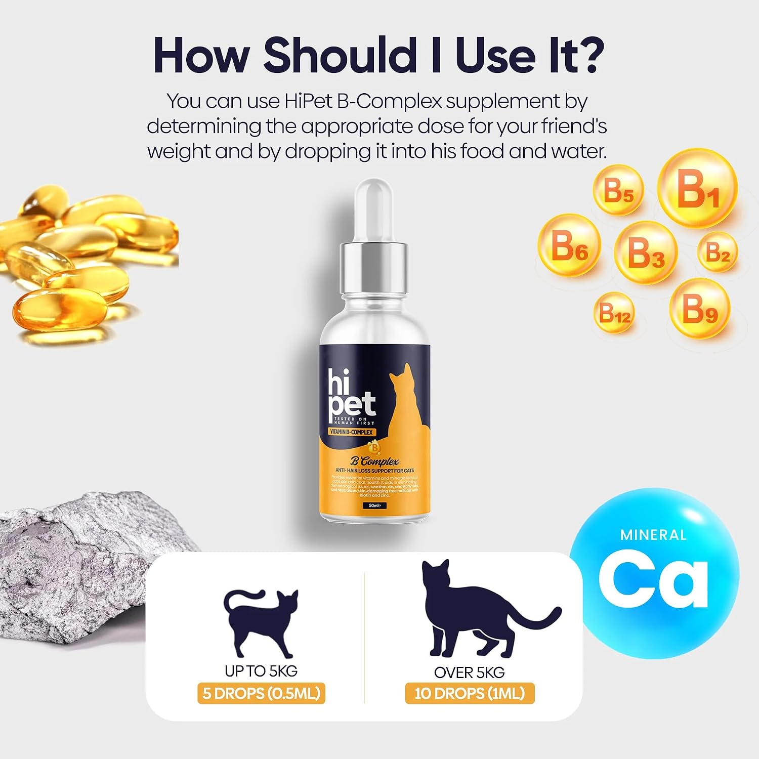 Vitamin B Complex for Cats, Supports Metabolism and Increases Energy Levels, 50 ml (Pack of 3) - görsel 4