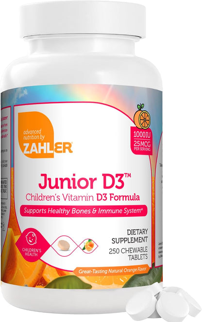 Zahler Vitamin D3 3000 IU, Vitamin D3 Supplement – 250 Soft Capsules