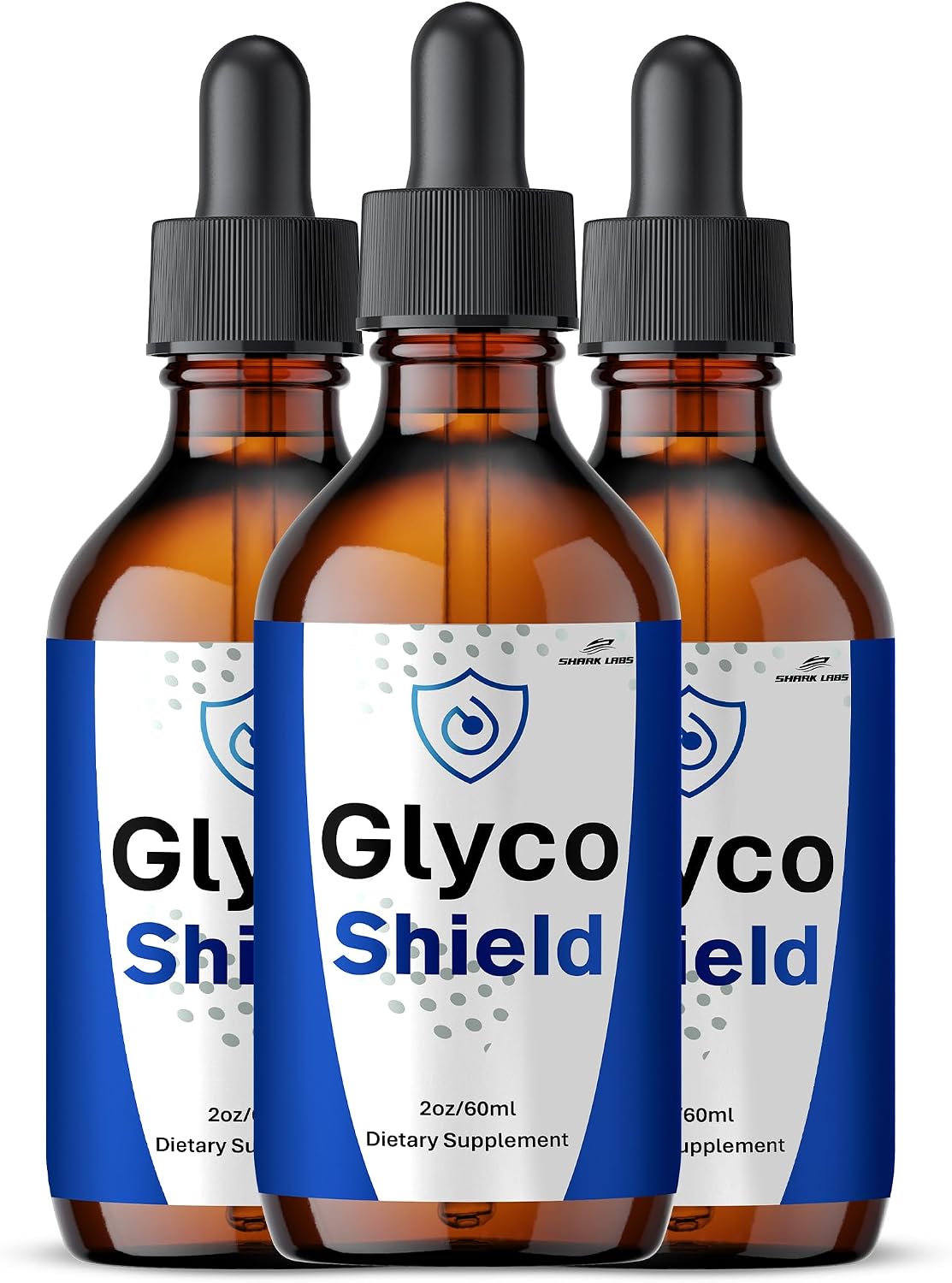 Glyco Shield Drops - All Natural Blood Formula Support Liquid Supplement (3 Pack) - görsel 1