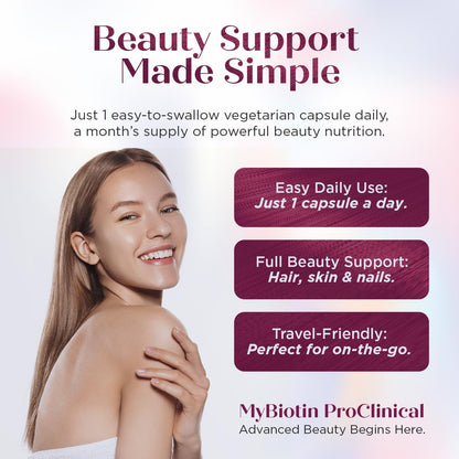 Purity Products MyBiotin ProClinical – MB40X Biotin with Astaxanthin, 30 Vegetarian Capsules