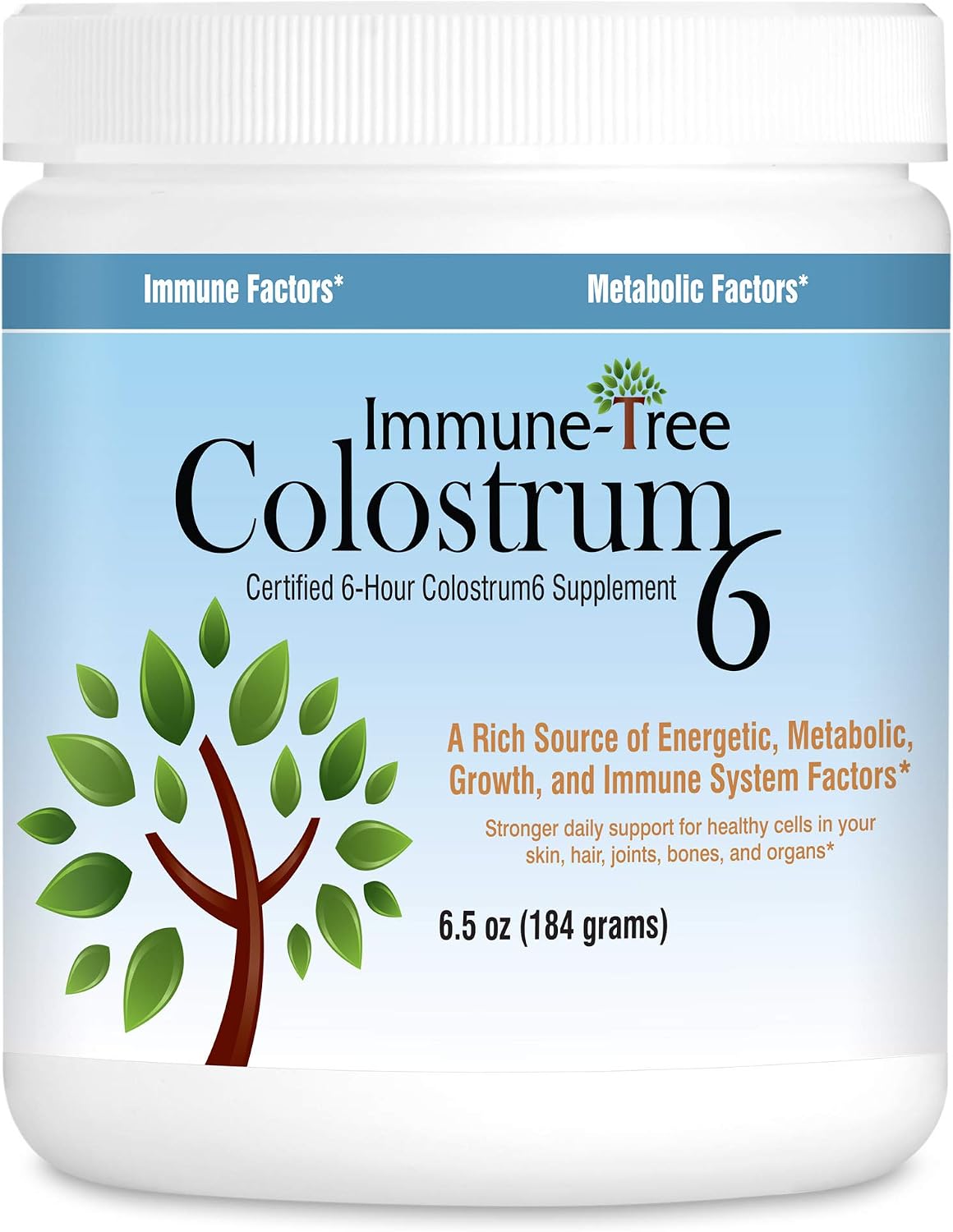Immune-Tree 100% Bovine Colostrum Powder, 120 Servings, 6.5oz - görsel 1