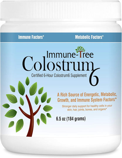 Immune-Tree 100% Bovine Colostrum Powder, 120 Servings, 6.5oz
