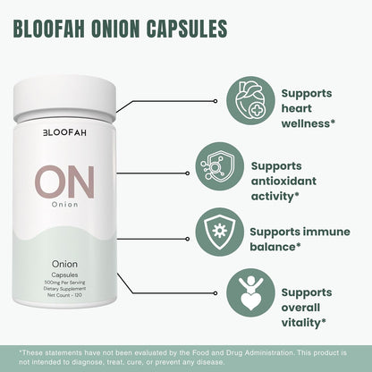 ON Onion Extract Capsules 500mg – Allium cepa Herbal Supplement