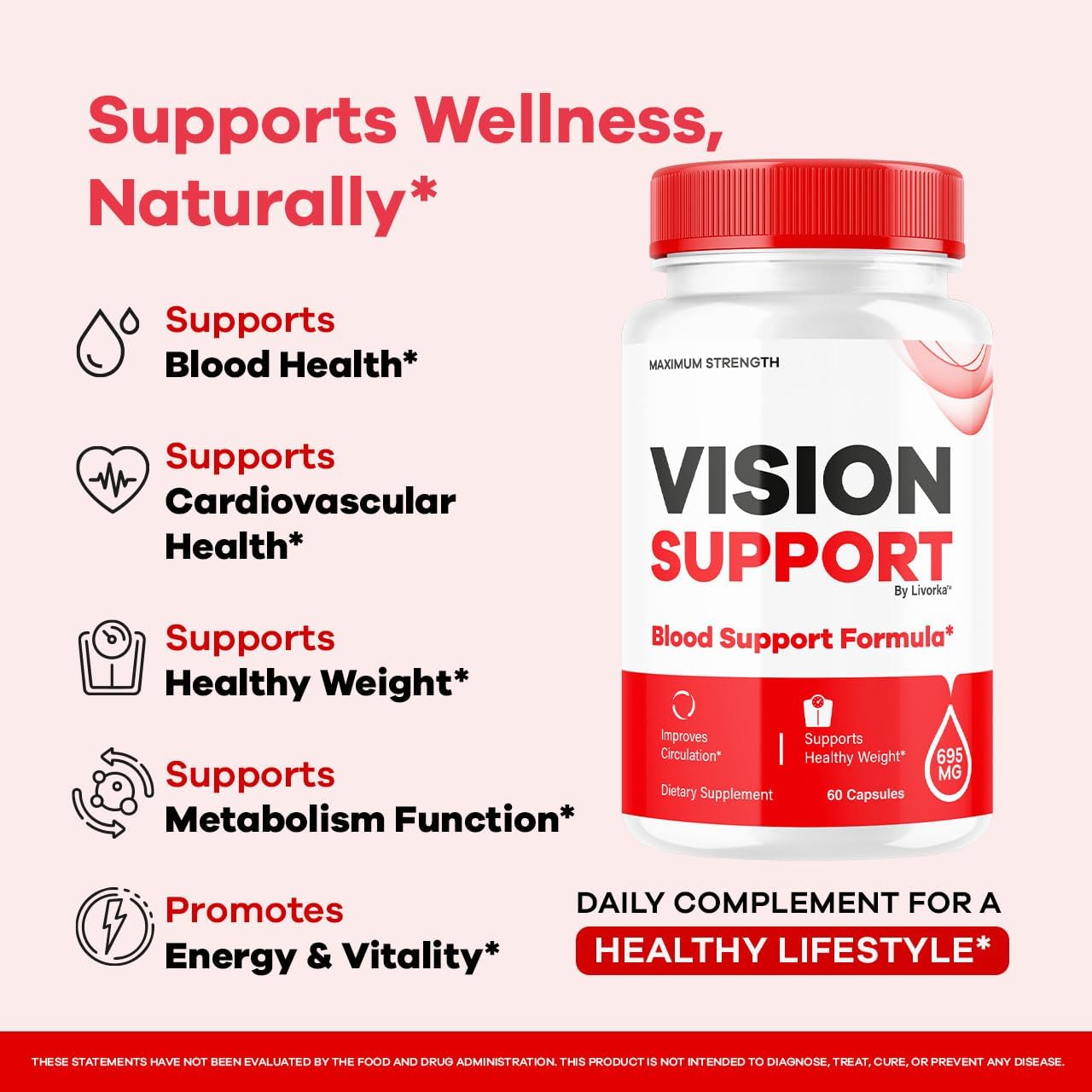 Vision Support Supplement, 60 Capsules - görsel 3