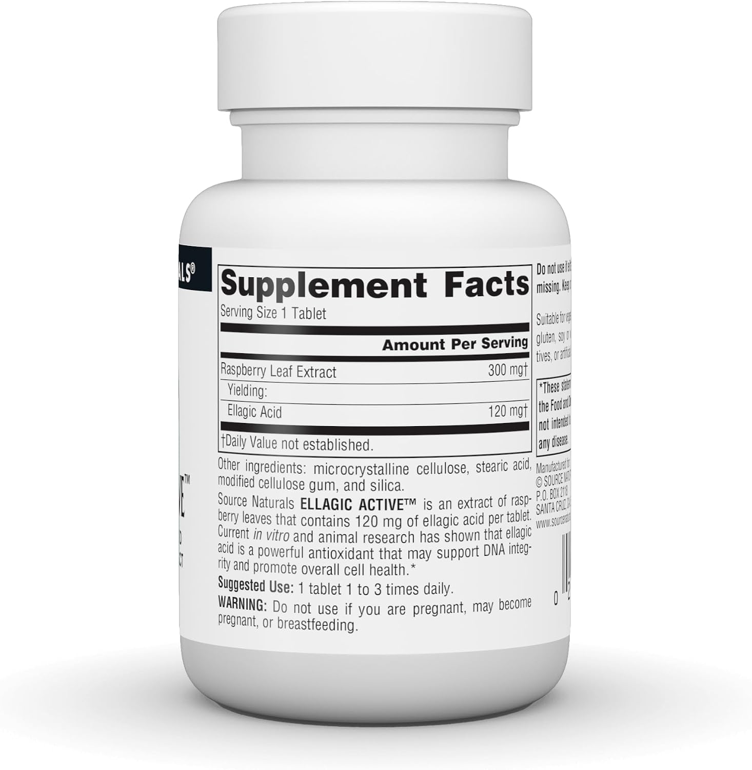 Source Naturals Ellagic Active - 300 mg, 60 Tablets - görsel 2