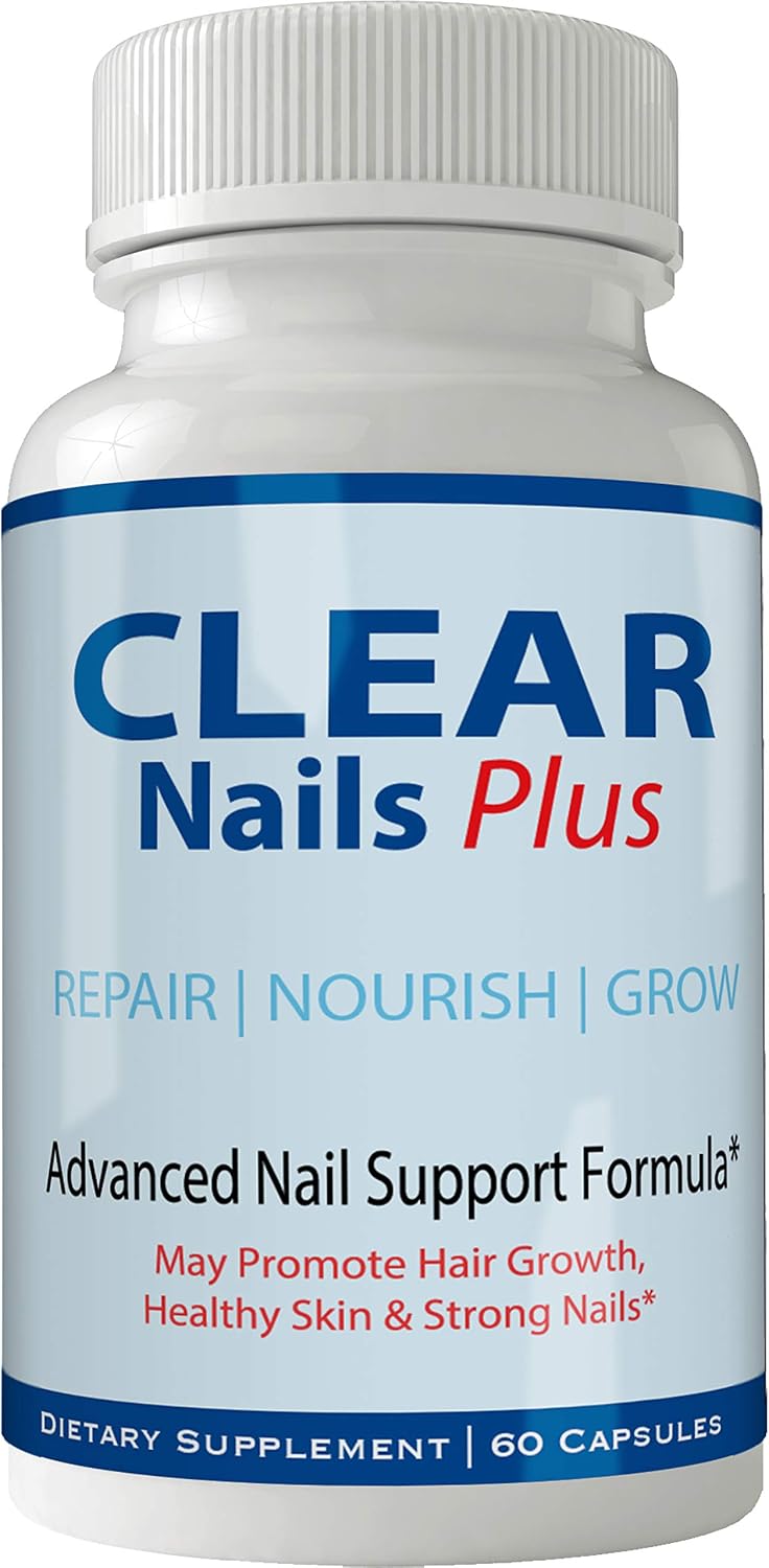 Clear Nails Plus - Advanced Biotin Supplement for Hair, Skin & Nails, 60 Capsules - görsel 1