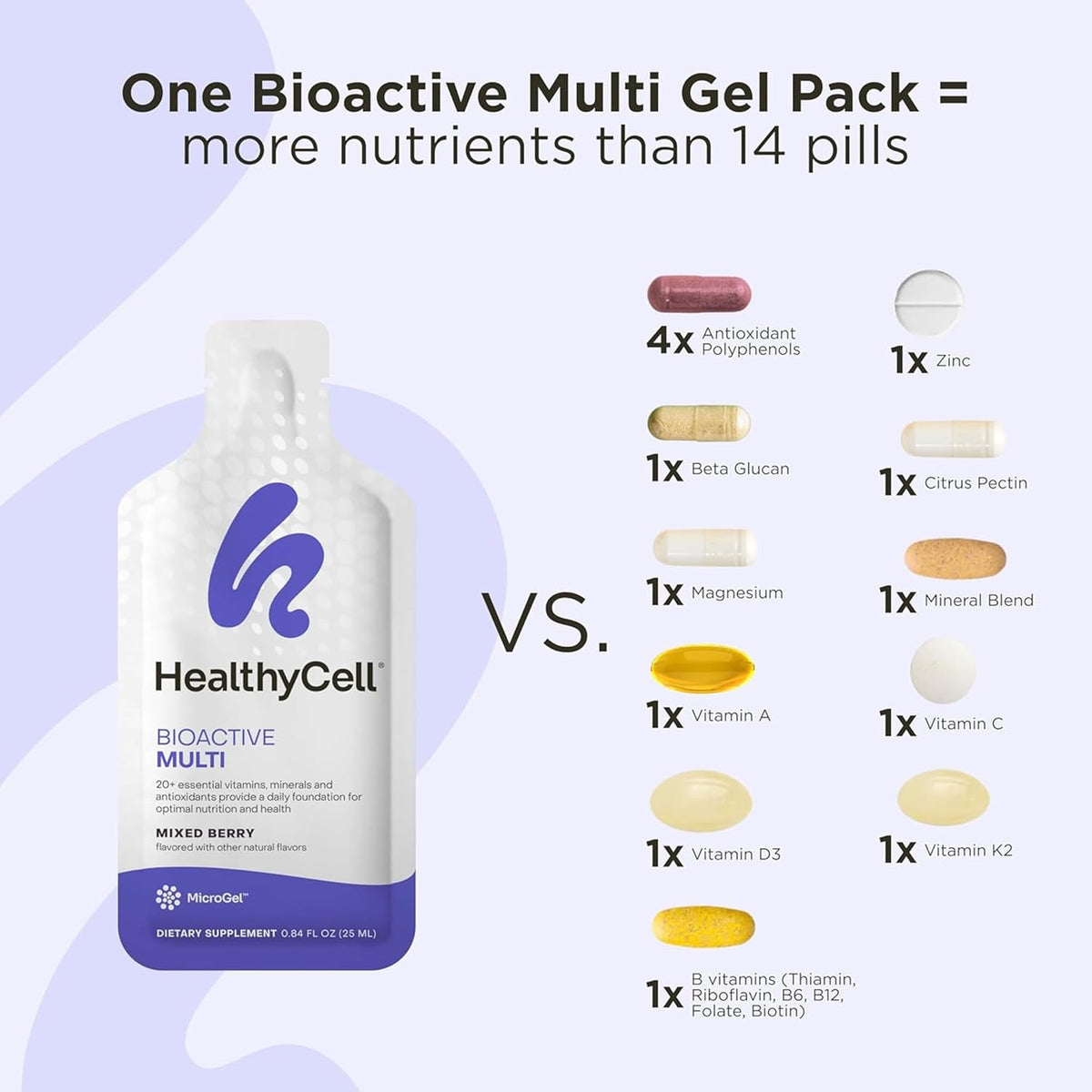 Healthycell Bioactive Daily Liquid Multivitamin – 30 Gel Packs - görsel 7