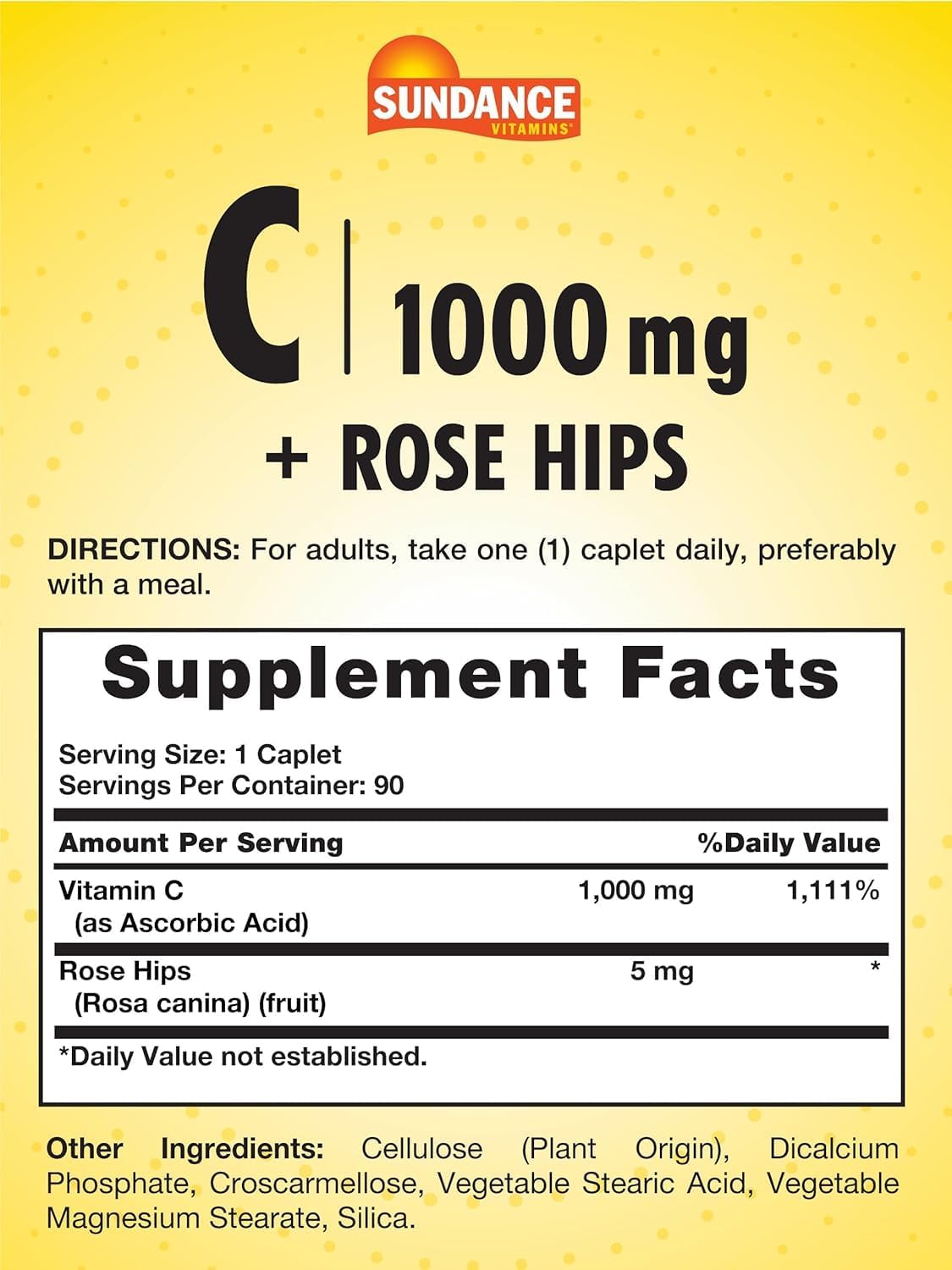 Sundance Vitamin C 1000 mg - 90 Coated Caplets, Pack of 2 - görsel 5