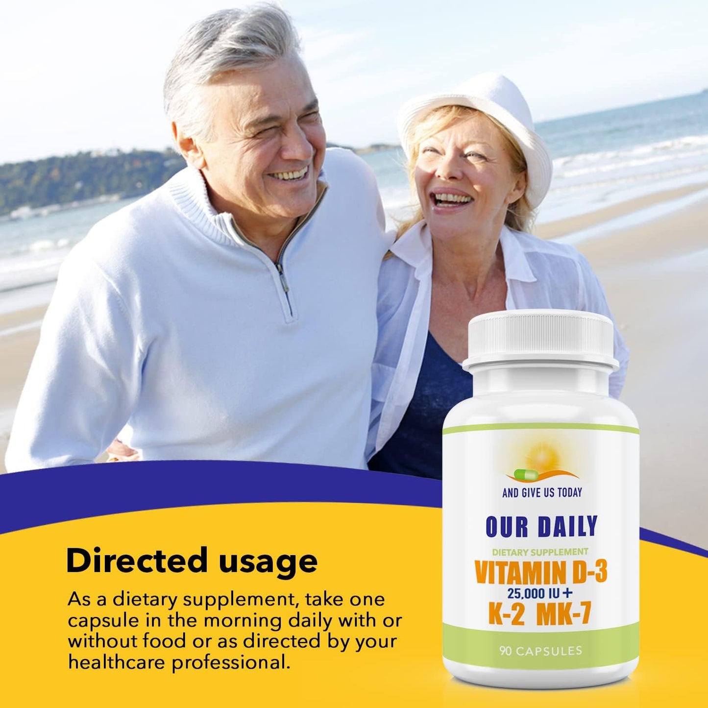 Our Daily Vites Vitamin D-3 25,000 IU + K2 - High Potency D3 with Vitamin K for Bone, Immune, Mood and Cardiovascular Support - görsel 7