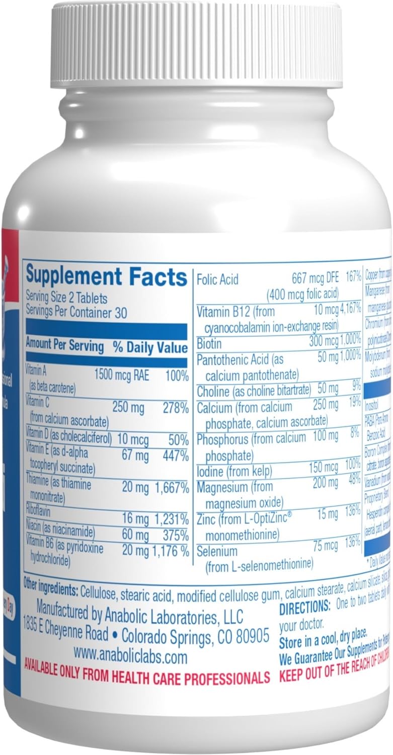 30-In-1 Adult Multivitamin without Iron – Over 50 Multivitamin for Women and Men - görsel 2