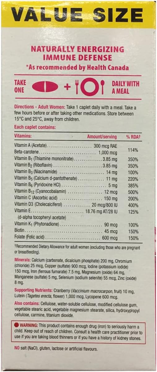 Jamieson Multi 100% Complete Vitamin for Women, 150 Caplets - görsel 1