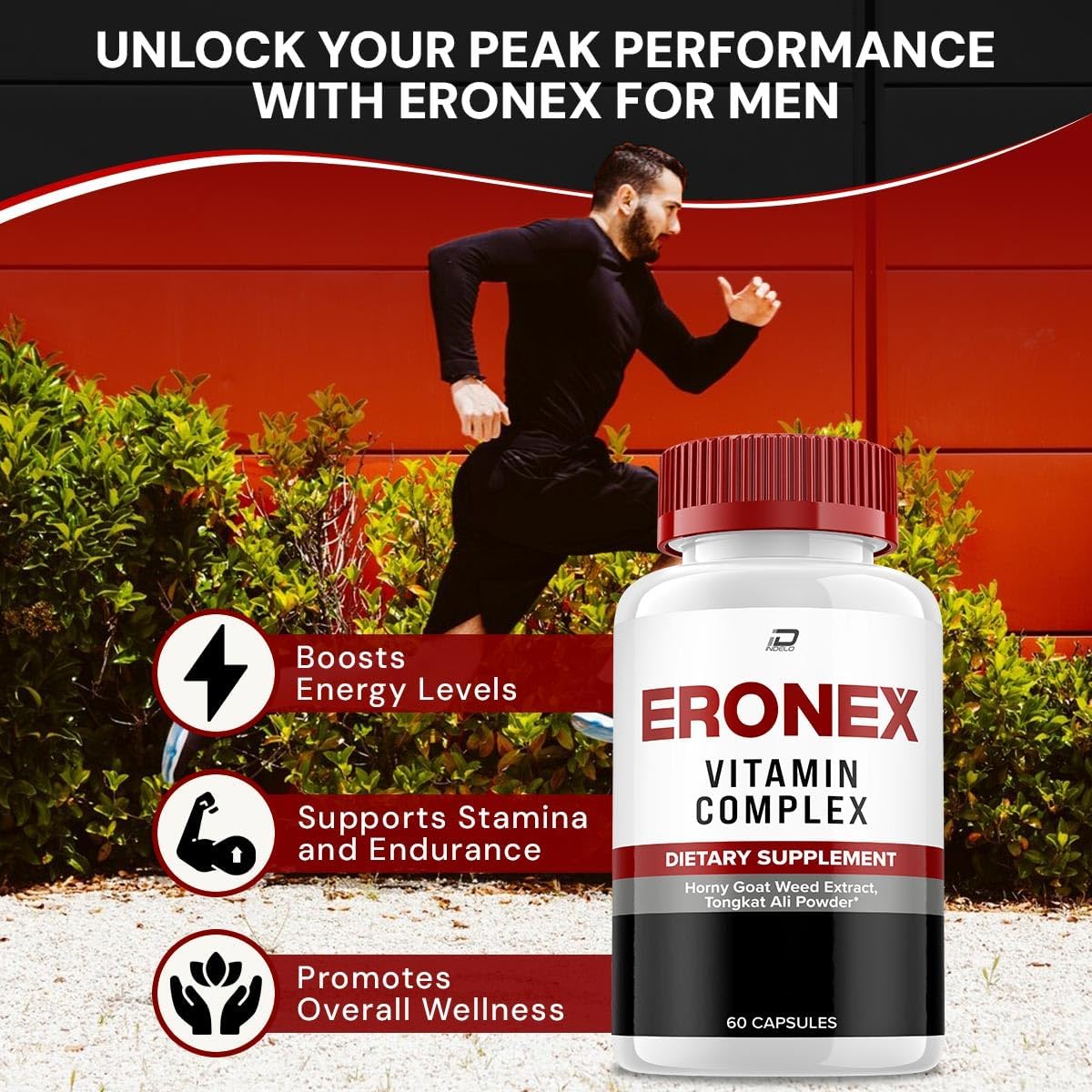 Eronex for Men Capsules – All-Natural Support Formula (5 Pack – 300 Capsules) - görsel 2