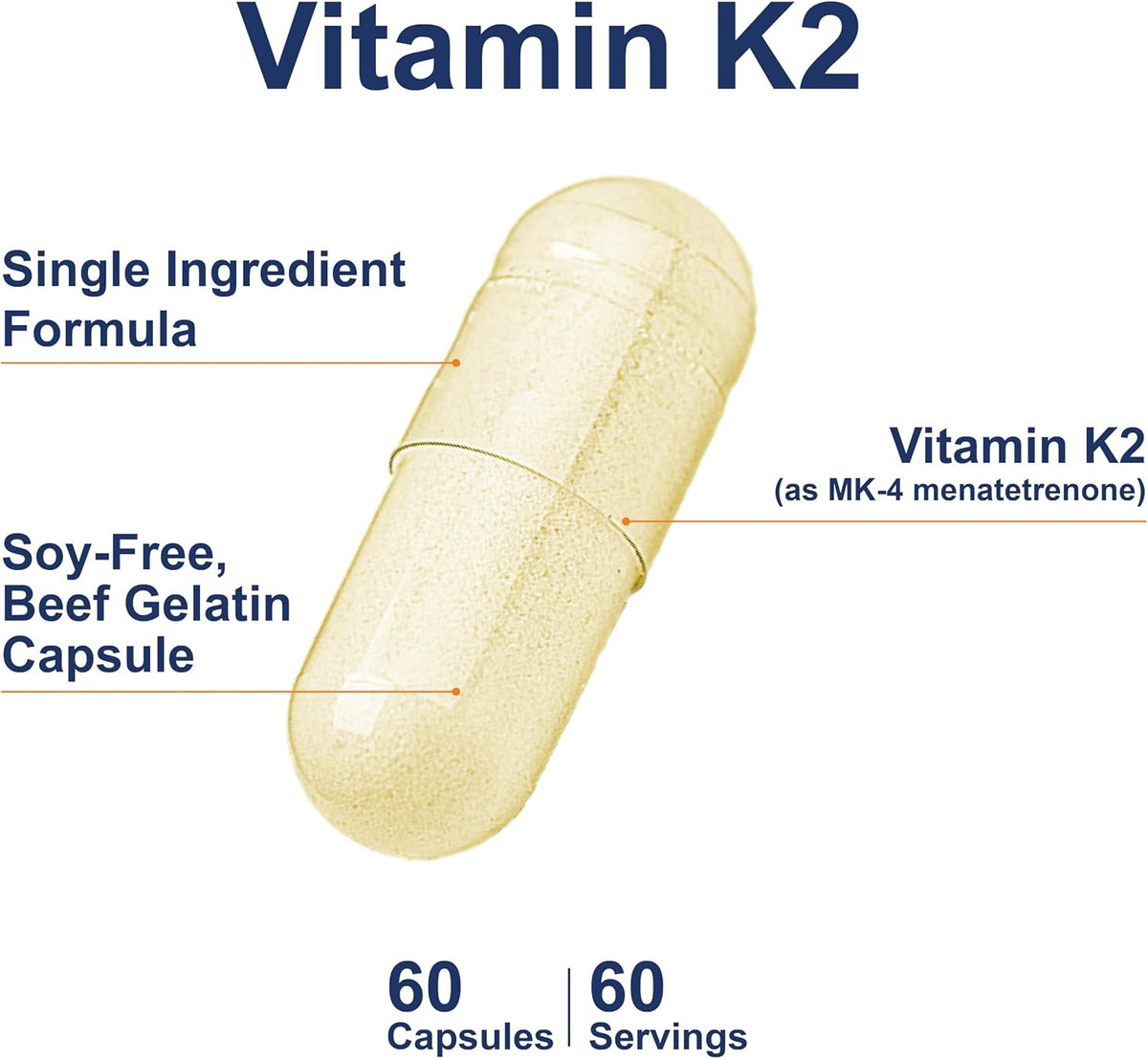 Carlson Vitamin K2, MK-4 (Menatetrenone) - 5 mg, 60 Capsules - görsel 4