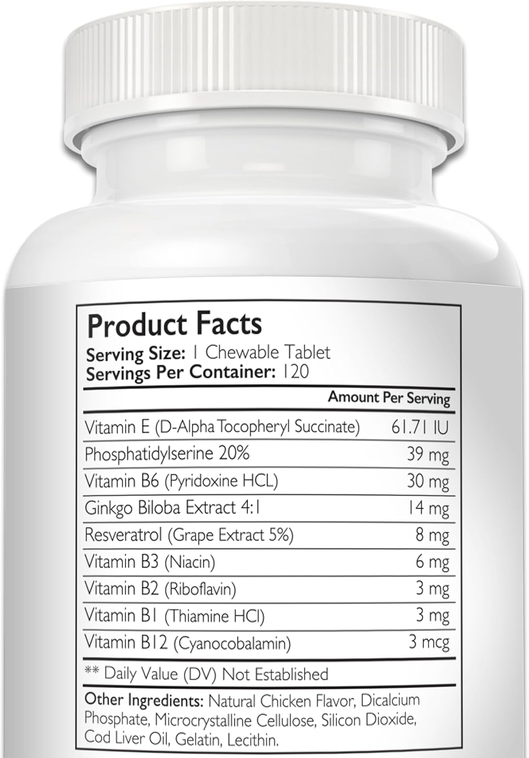 Nutrition Strength Cognitive Support for Dogs – Promotes Dog Brain Health, Mental Support Supplement, 120 Chewable Tablets - görsel 9