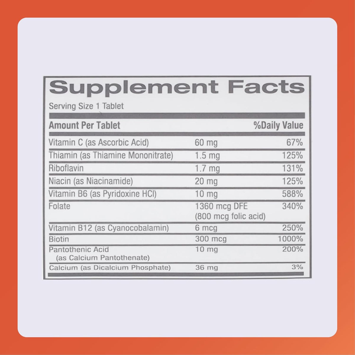 Rugby Nephro-Vite Vitamin B and C Complex Tablets - Dietary Supplement - 100 Tablets (Pack of 2) - görsel 4