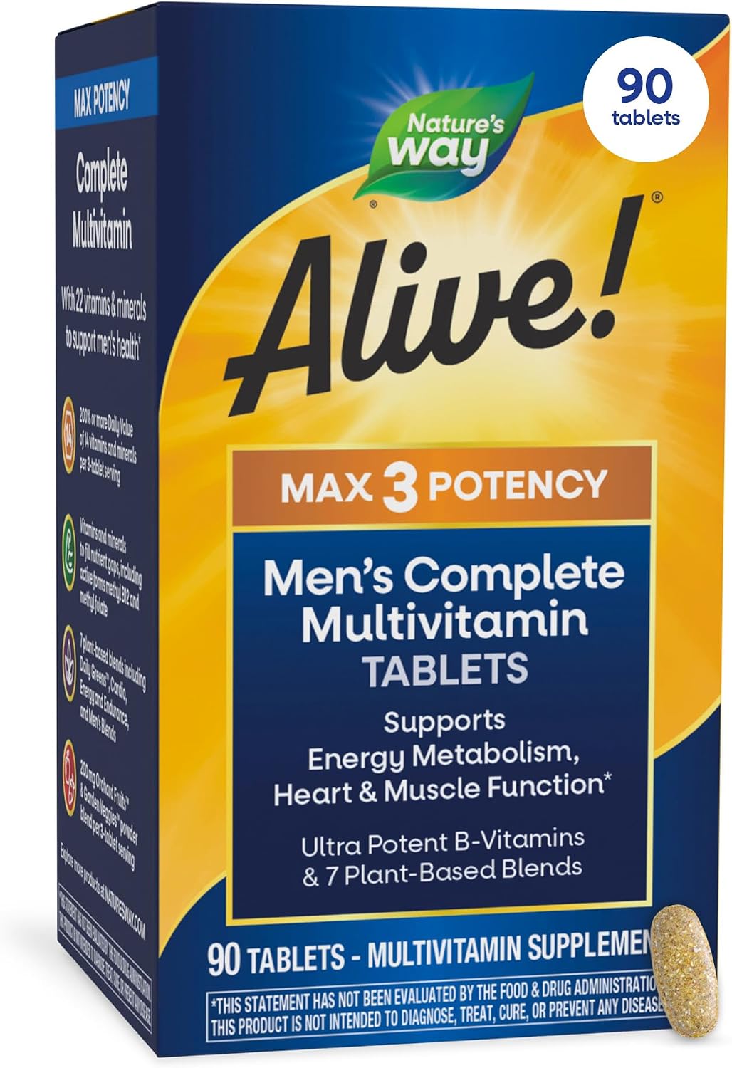 Nature's Way Alive! Men's Max3 Potency Daily Multivitamin - görsel 1