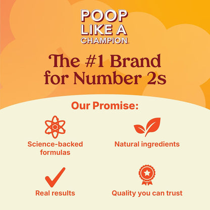 Poo Like a Champion Bloating Relief Digestive Enzymes, Probiotic-Powered Capsules, 60 Capsules