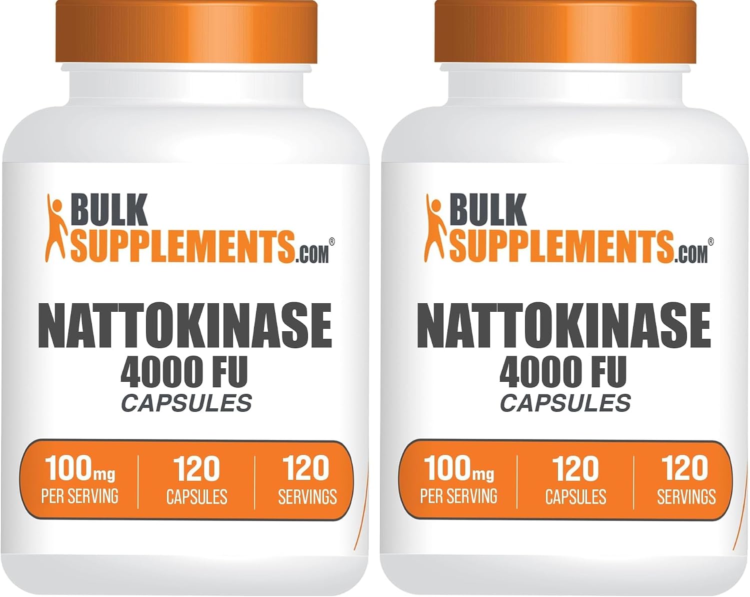 BulkSupplements.com Nattokinase 4000 FU Capsules (100mg, 120 Capsules) - görsel 6