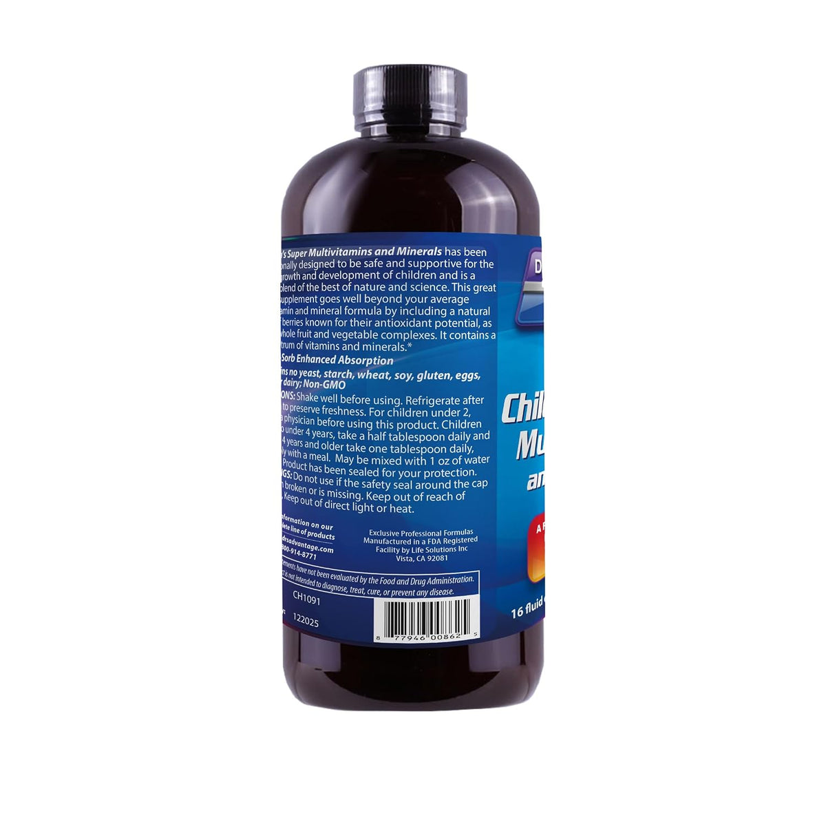 Dr's Advantage DA862 Liquid Children's Multivitamin and Minerals, 16 oz - görsel 7