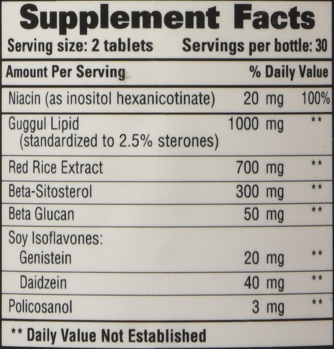 Healthy Choice Naturals Cholesterol Care Supplement – Natural Cholesterol Health Support Formula, 60 Tablets - görsel 2