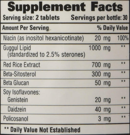 Healthy Choice Naturals Cholesterol Care Supplement – Natural Cholesterol Health Support Formula, 60 Tablets