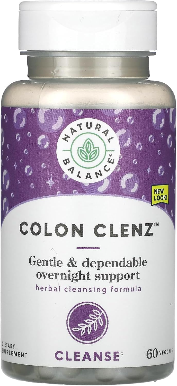 Natural Balance Colon Clenz - 60 Vegetable Capsules - görsel 1