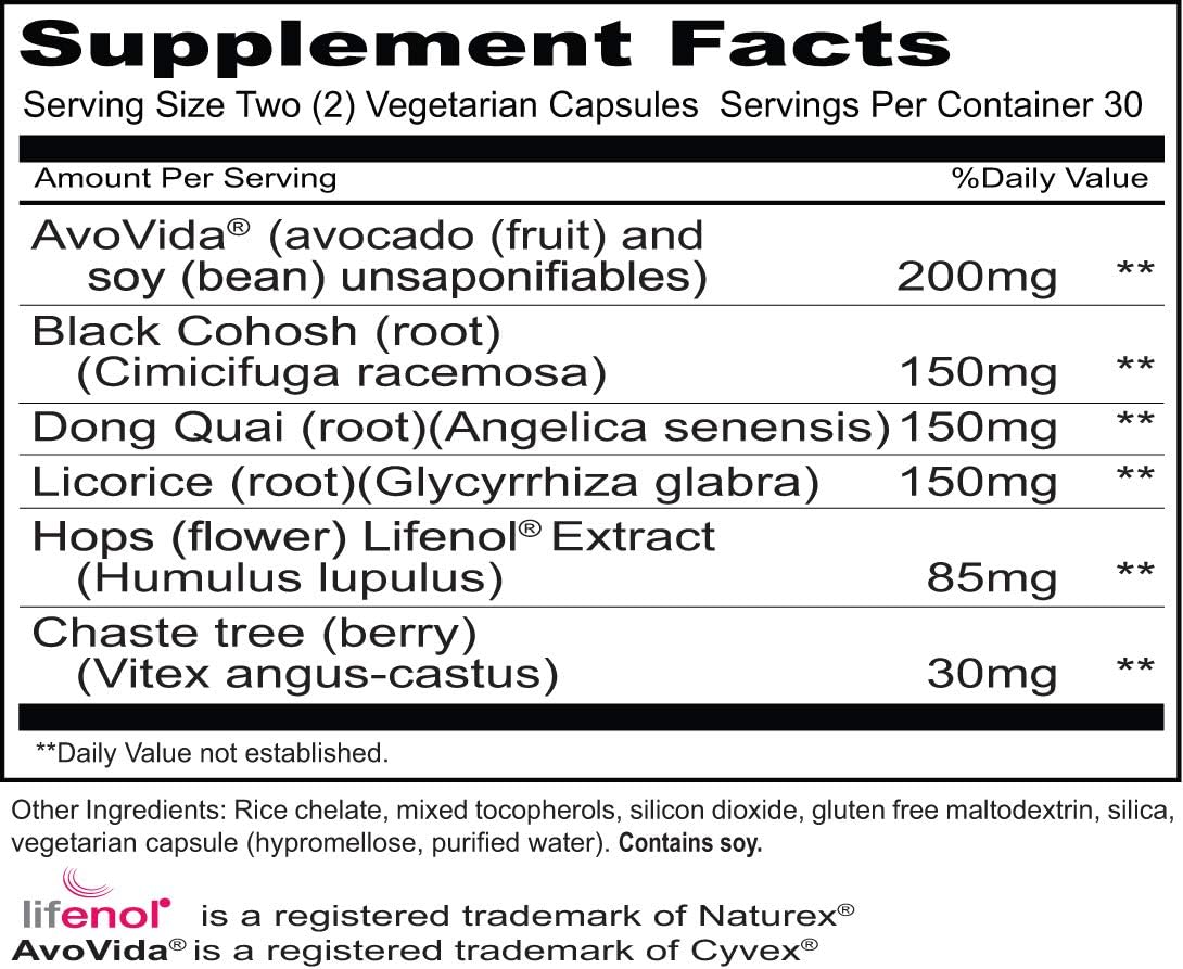 Priority One Estro Flash – Hormonal Support for Mature Women (60 Vegetarian Capsules) - görsel 2