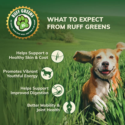 Ruff Greens VitaSmart Dog Food Topper Powder – Blueberry and pumpkin – offer fibre and phytonutrients – Image 5