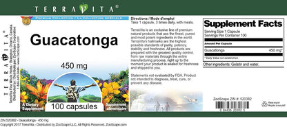 Guacatonga - 450 mg (100 Capsules)