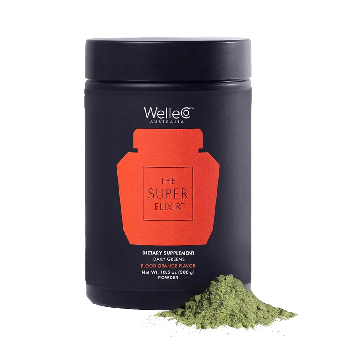 WelleCo The Super Elixir Daily Greens Powder – Blood Orange - görsel 1