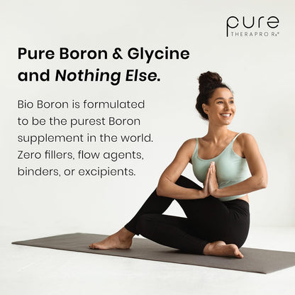 Pure TheraPro Rx Bio Boron - 30mg - 90 Capsules - Albion Bororganic Glycine Boron Supplement